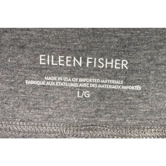 Eileen Fisher System Ankle Stretch Cotton Pants Gray Pull On Casual Size Large - Picture 4 of 7